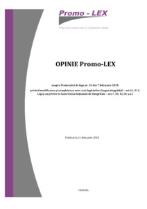 Promo Lex Opinion On The Draft Law No 26 Of 7 February 2018 Amending And Supplementing Some Legislative Acts The Integrity Law Articles 31 311 The Law On The National Integrity Authority Articles 7 10 12 18 Etc Promolex