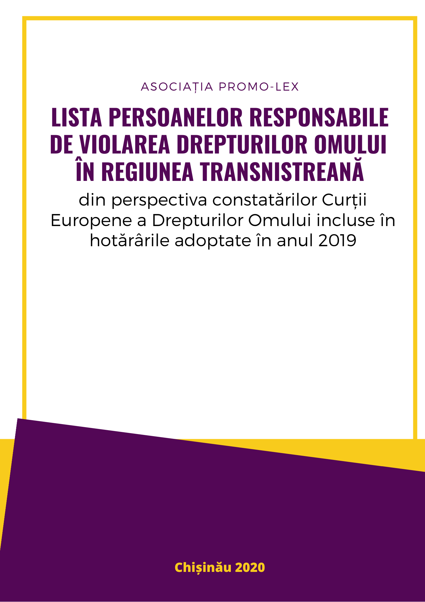 Lista persoanelor responsabile de violarea drepturilor omului în regiunea transnistreană