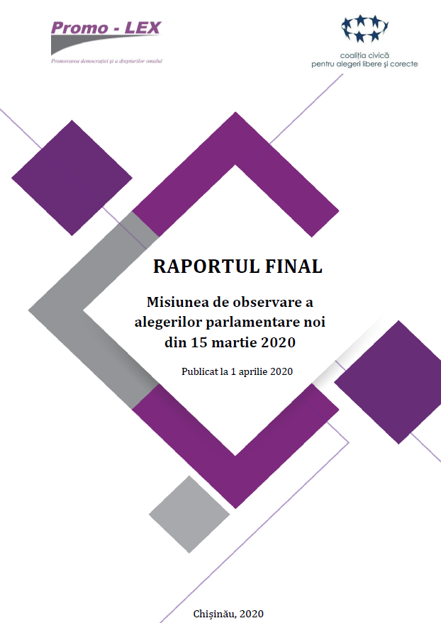 RAPORTUL FINAL | Misiunea de observare a alegerilor parlamentare noi din 15 martie 2020