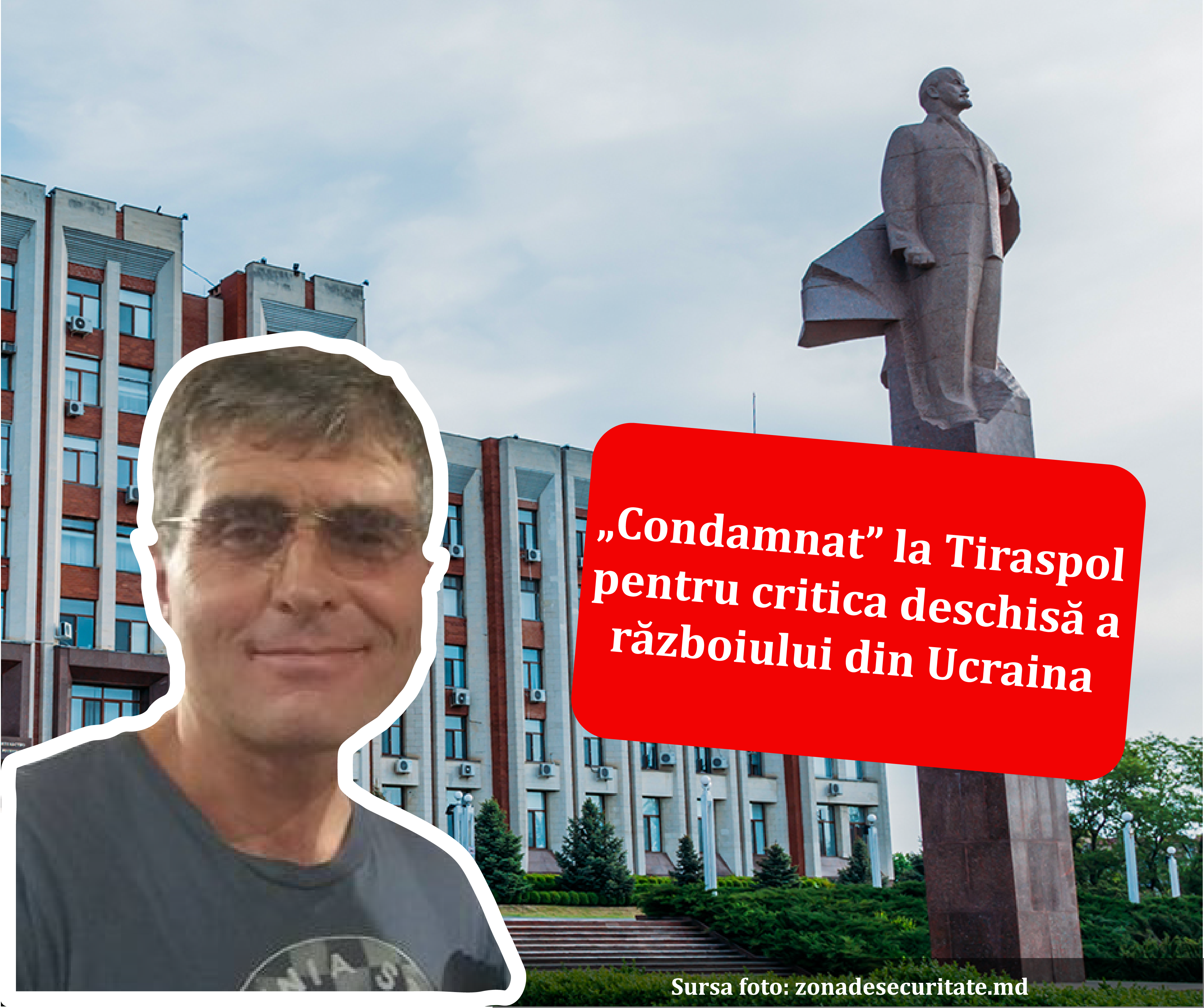 Regimul de la Tiraspol a condamnat prima persoană pentru critica deschisă a războiului din Ucraina