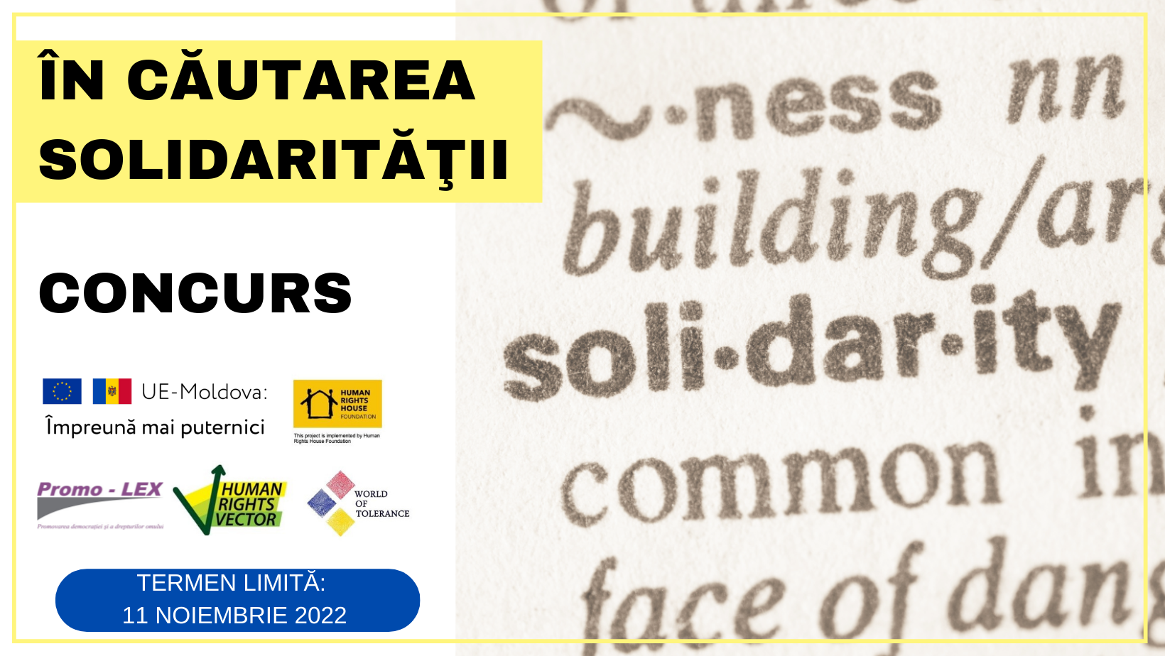 CONCURS „În căutarea solidarității”