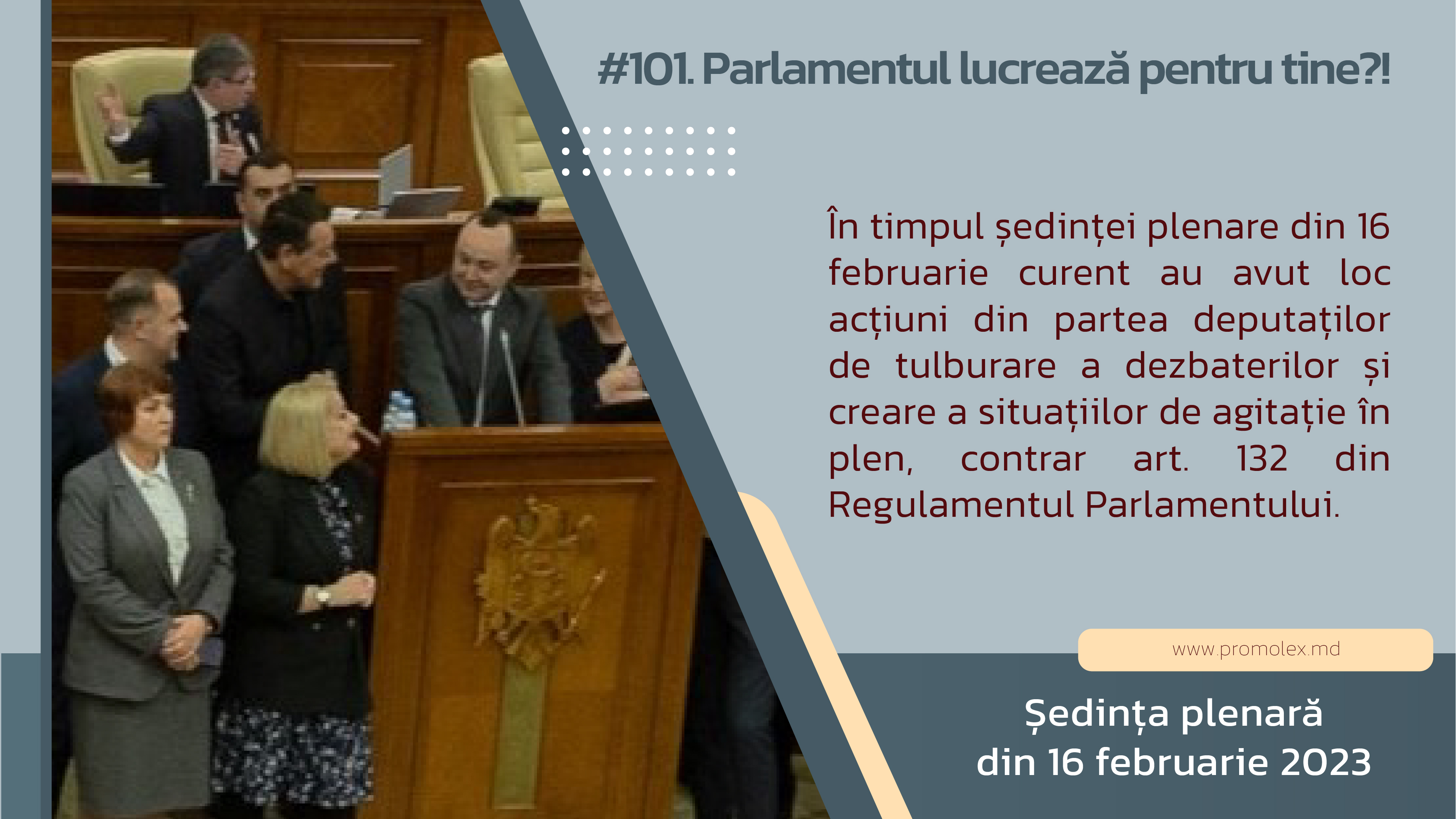 #101. Parlamentul lucrează pentru tine?! Monitorizarea civică a ședinței plenare din 16 februarie 2023