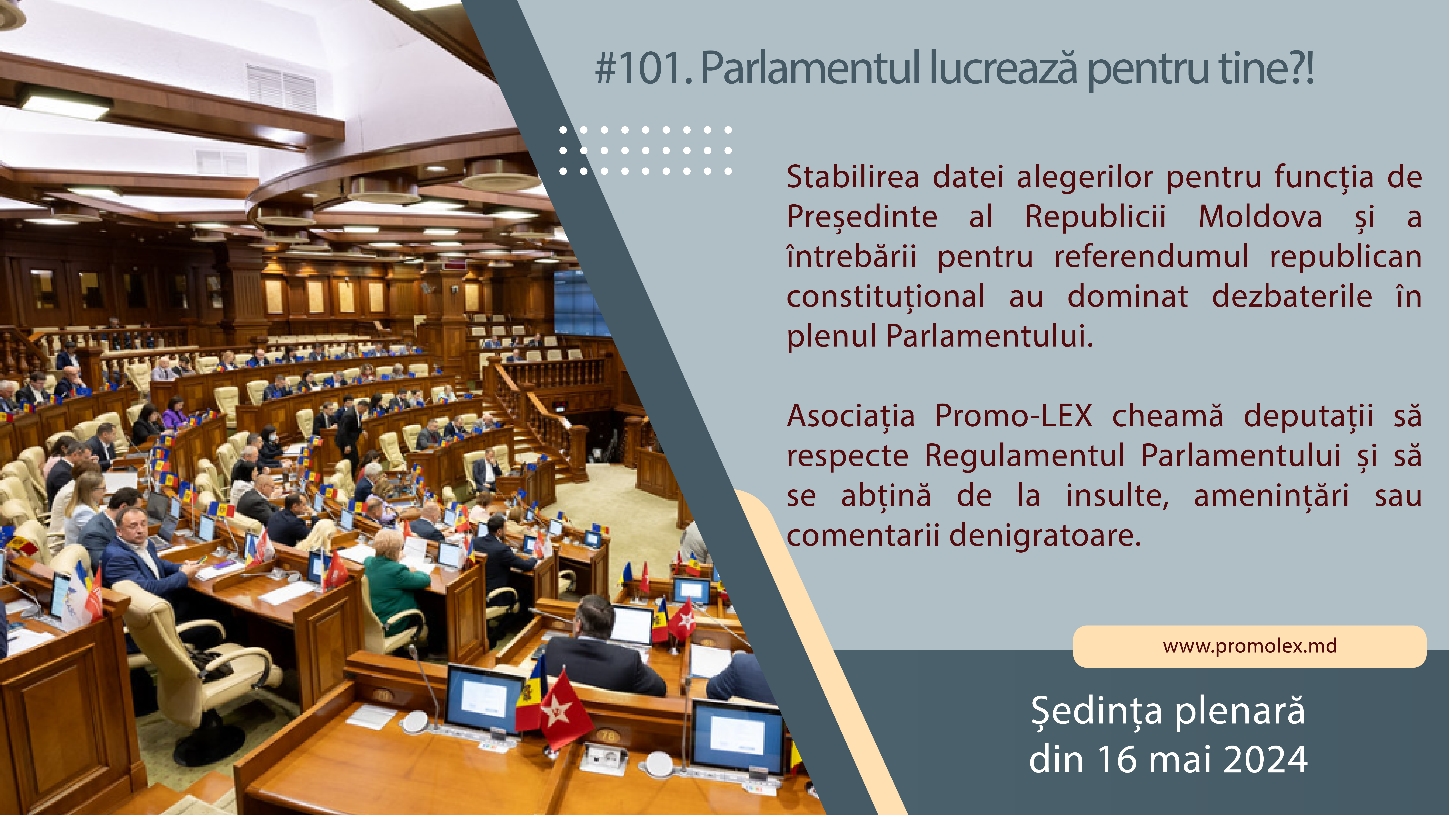 Sinteza ședinței Parlamentului din 16 mai 2024