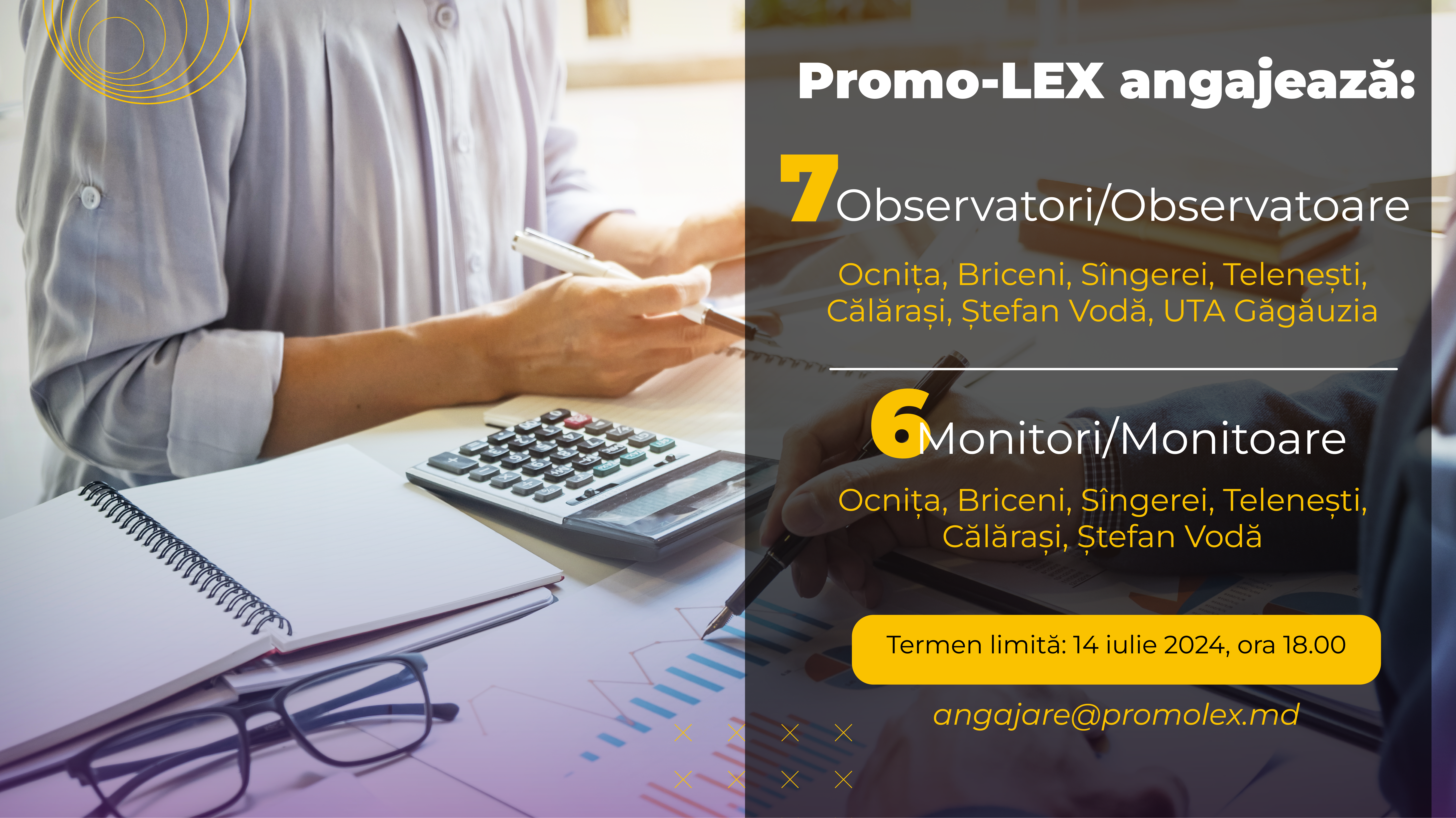 Asociația Promo-LEX te invită să faci partea din echipa sa pentru monitorizarea proceselor democratice din Republica Moldova