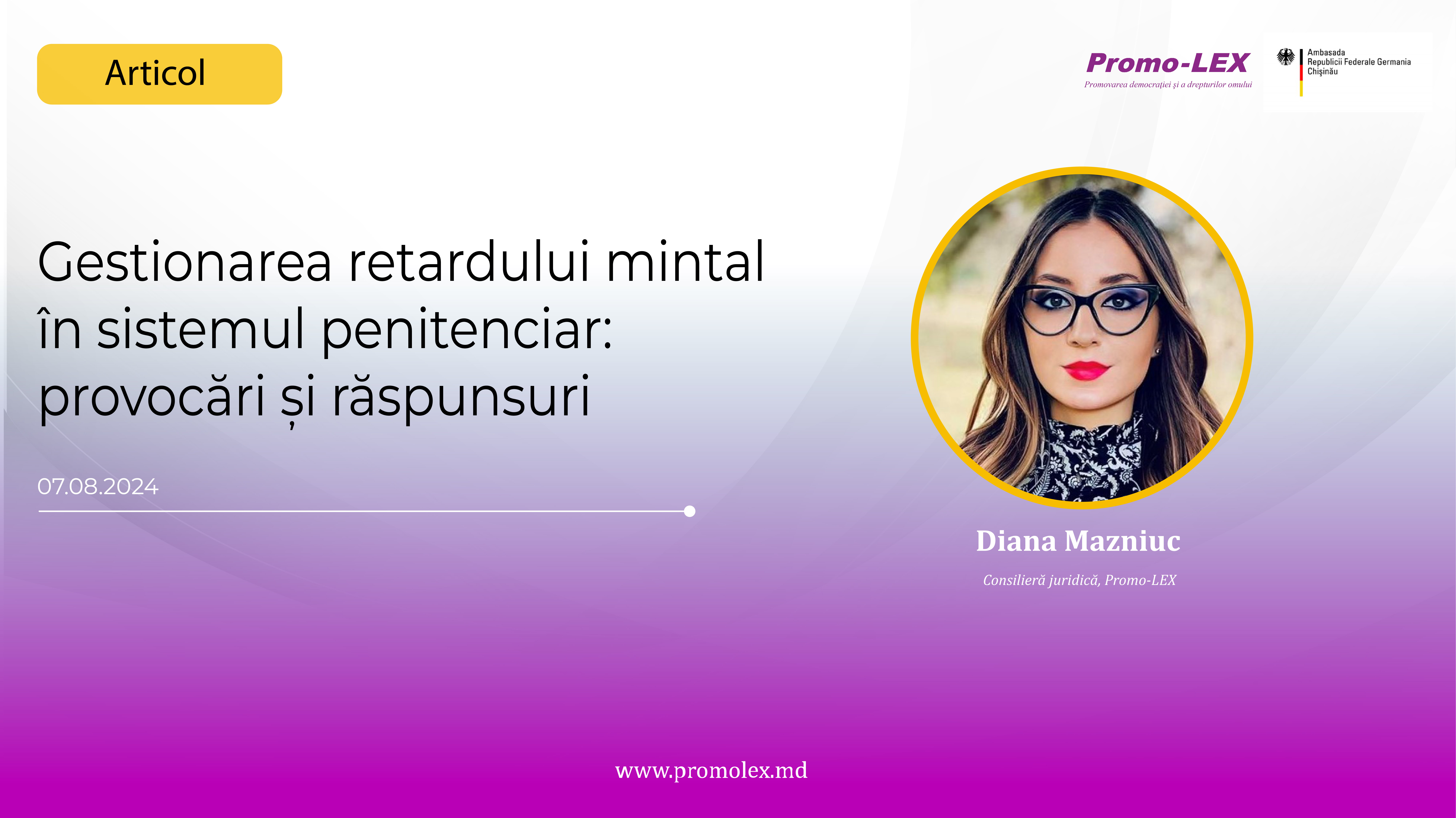 Gestionarea retardului mintal în sistemul penitenciar: provocări și răspunsuri