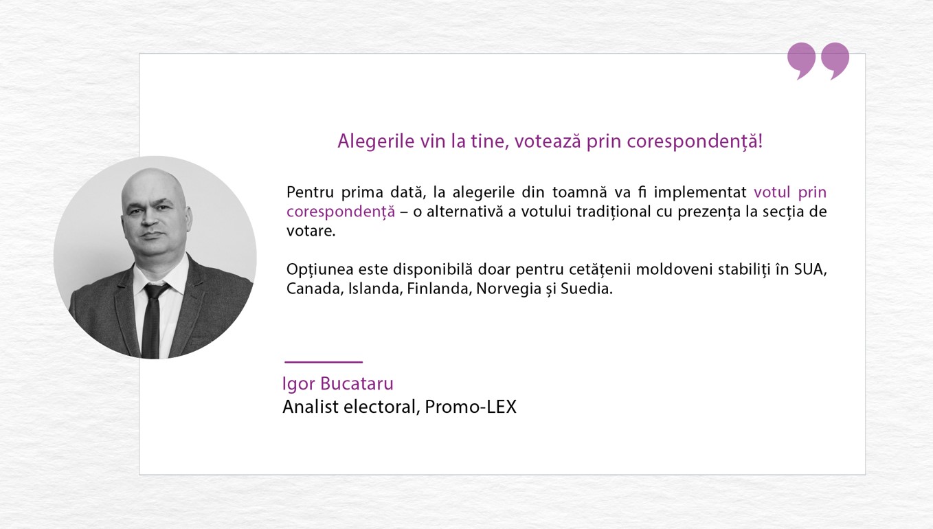 Votul prin corespondență. O noutate la alegerile din toamnă