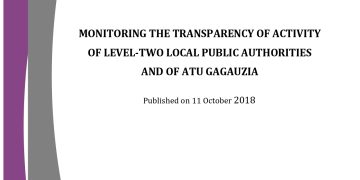 REPORT No 3 | Monitoring the transparency of activity of level-two local public authorities and of ATU GAGAUZIA