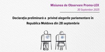 Declarație succintă a constatărilor și concluziilor privind alegerile parlamentare în Republica Moldova din 28 septembrie