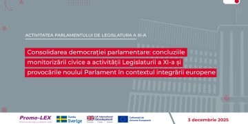 Promo-LEX a prezentat Raportul privind activitatea Parlamentului de Legislatura a XI-a