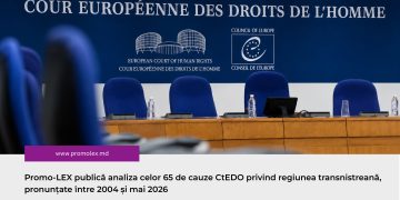 Promo-LEX publică analiza celor 65 de cauze CtEDO privind regiunea transnistreană, pronunțate între 2004 și mai 2026