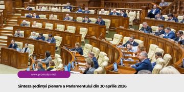 Sinteza ședinței plenare a Parlamentului din 30 aprilie 2026