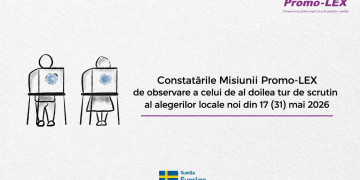 Constatările Misiunii Promo-LEX de observare a celui de al doilea tur de scrutin al alegerilor locale noi din 17 (31) mai 2026