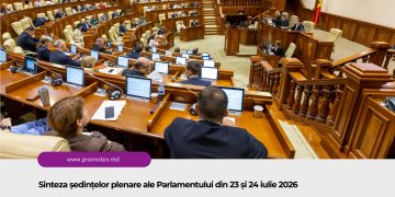 Sinteza ședințelor plenare ale Parlamentului din 23 și 24 iulie 2026