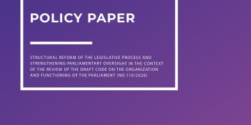 MEMORANDUM DE POLITICI: Reforma structurală a procesului legislativ și consolidarea controlului parlamentar